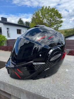 Překlápěcí přilba Scorpion EXO-TECH Pulse černo-červená - 5