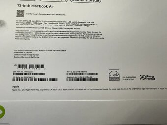 💻 Apple MacBook Air 13" (2025) – M4 Čip | 16 GB RAM | 256 G - 5