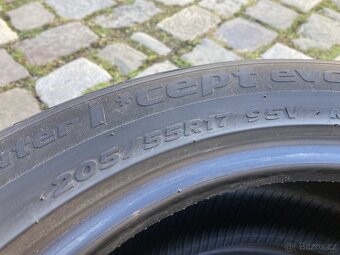 2ks zimních pneumatik HANKOOK  205/55R17 95V 6,5mm - 5