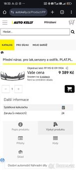 Přední nárazník pro lak na Mercedes E-class - 5