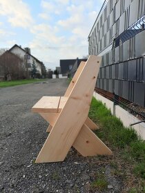 Zahradní lavičky a židle z masivu - 5