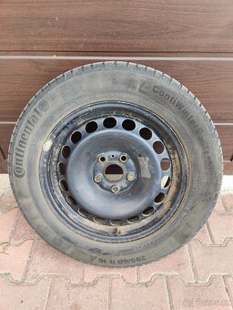 Zimní pneu Continental 205/60 R16 96H M+S, plech. disky - 5
