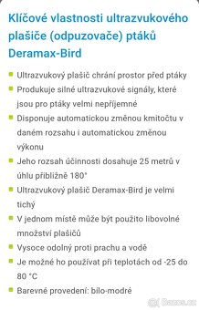Plašič ptáků Deramax - 5