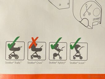 STOKKE Scoot/Xplory/Trailz adaptéry na autosedačku - 5