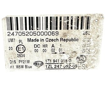 Levé přední světlo xenon 1Z1941015G Škoda Octavia 2 FL 2011 - 5