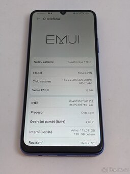 Huawei nova Y70 4/128gb blue. Záruka 6 měsíců. - 5
