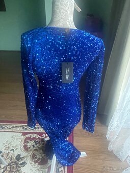 Nové-pružné-Plesové šaty,vel.36-38 - 5