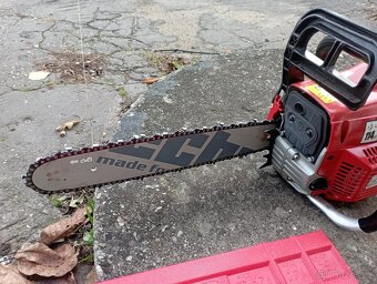 HECHT 50 benzínová pila jako nová + jeden startér navíc - 5