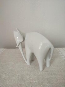 Royal dux porcelánová soška slon brusel - 5
