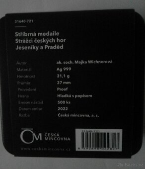 Stř. medaile Strážci českých hor-Jeseníky a Praděd - 5