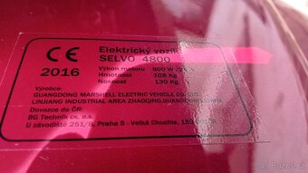 Elektrický vozík Selvo 4800 - 5