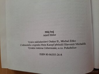 kniha Adolf Hitler - Mein Kampf (historie, 2. světová válka - 5