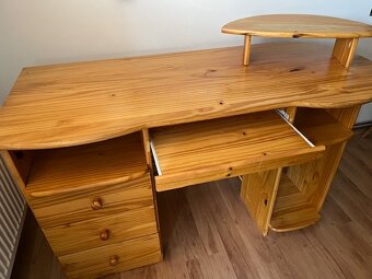 Psací stůl z masivu - borovice - 5