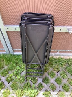 5x Skládací kovový stůl Bistro - Fermob - 37x57 cm - 5