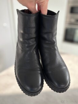 Kotníčkové kožené boty Marc O'Polo - 5