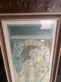 Velký zarámovaný plakát A.Mucha - 5