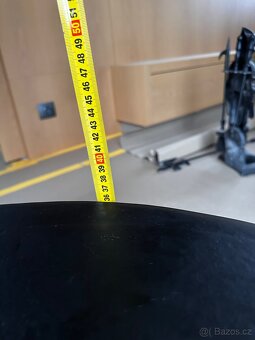 Konferencni stolek sklo, mosaz - 5