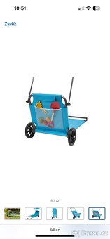 Plážové lehátko se sluneční clonou - 5