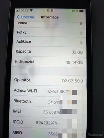Apple iPhone SE 32GB Space Gray,  záruka - 5