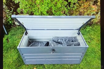 Zahradní truhla, ùložný kovový box. - 5