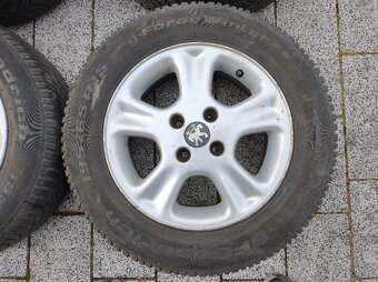 ALU kola Peugeot 15" vč. zimních pneu - 5