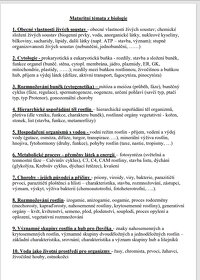 Maturitní otázky biologie - 5