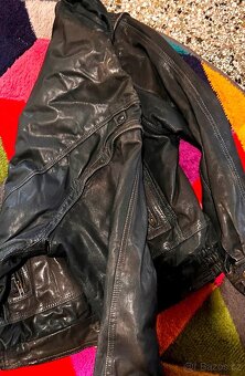 CANADA PÁNSKÁ CELOKOŽENÁ BUNDA-VESTA 2V 1 100% LEATHER XL-XX - 5