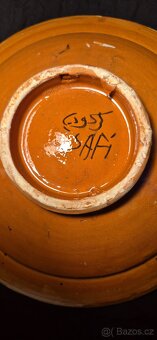 Krásný keramický Boho styl talíř, marocká keramika - 5