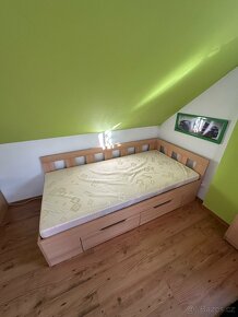 Dvě postele s matrací 100x200 cm - 5