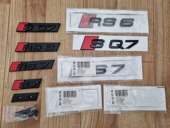 AUDI Napis logo znak S3 RS3 S4 RS4 S5 S7 RS7 RS6 SQ7 SQ8 - 5