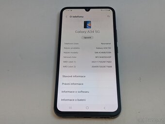 Samsung Galaxy A34 6/128gb black. Záruka 6 měsíců. - 5