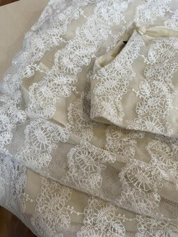 Krémové krajka šaty, vel XXS/XS, HM - 5