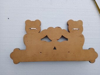 Nástěnný věšák- medvídci, třeba do dětského pokoje - 5