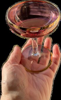 skleničky s barevnými kalichy - 5