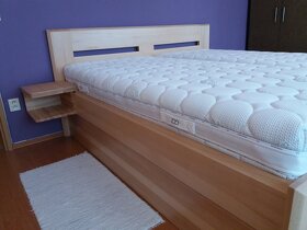 Nová Buková dřevěná masivní postel, nosnost 700 kg, Odvezu - 5