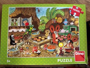 Puzzle různé druhy Spiderman, krtek, Frozen - 5