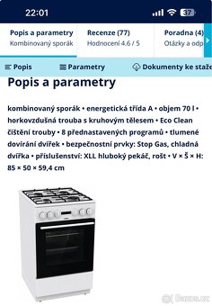 Kombinovaný sporák MoORA - 5