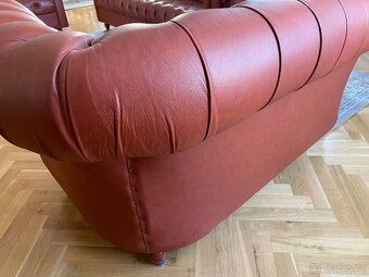 kožená sedací souprava Chesterfield 3+2+1 - 5