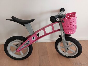 First Bike STREET PINK s košíkem + dárek CRAZY CAT - 5