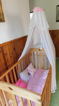 Dětská dřevěná postýlka - Oříšek - 5