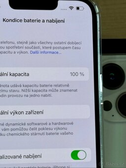 iPhone 13 Pro Max Silver BATERIE 100% TOP - 5