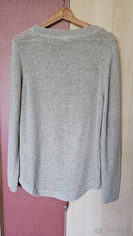 Béžový / khaki přízový svetr 42 /M-L - 5