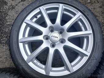 Prodám sadu ALU kol Rial 205/50R17 zimní - 5