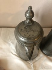 neponičené staré korbely cínové - 5