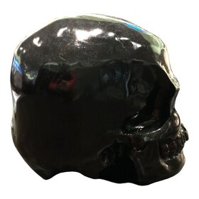 Skull-Black lebka Polystone, 24cm - 5