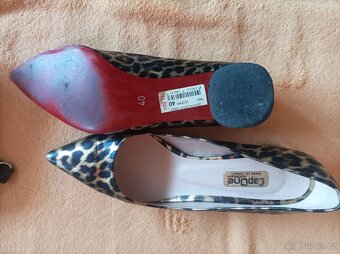 Luxusní leopardi lodičky 40 - 5