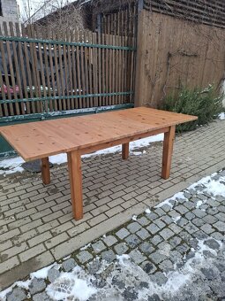 Dřevěný íidleni stůl rozkládací - 5