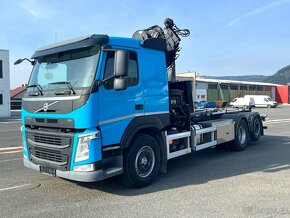VOLVO FM 410 / 6x2/ 2016/ Hákový nosič + HIAB 166 +DO - 5