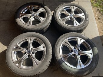 Alu kola VW PASSAT / SUPERB 5/112 letní pneu 215/55R17 - 5