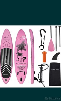 Sup Paddleboard 320x81x15cm/ŽLUTÁ A RŮŽOVÁ BARVA - 5